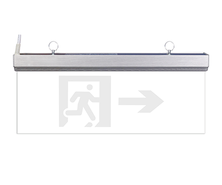 壁挂式右向疏散出口应急标志灯具